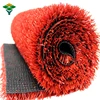 Outdoor synthetic turf artificial grass red 40mm garden
