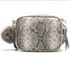 2019 snake skin pu leather handbags, ladies snake print crossbody purse
