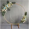 200cm or 250cm diameter Gold flower arch metal stand for wedding decoration