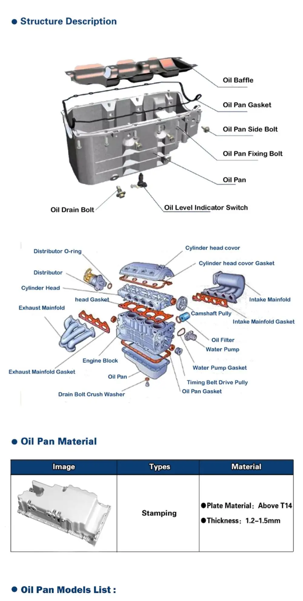 Automatic Spare Parts Manufacturer Cast Aluminum Oil Pan For Sale For
