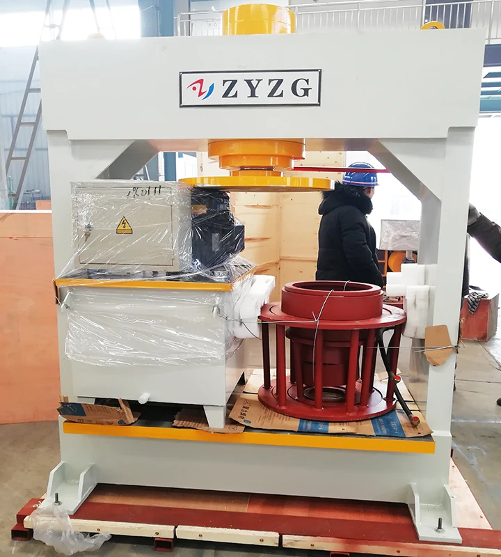 160 Ton Hydraulic Wheel Press for Solid Forklift Tire Engineers Available to Service Machinery Overseas Hand Controller Provided