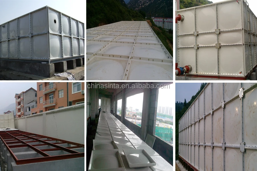 Overhead Water Storage Tanks New Type Sectional Water Tank 100 Cubic