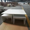 Simple Design Melamine matt MDF Coffee Table White Color Tea Table with 4 stools
