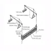 china high quality steel raw material suspended platform