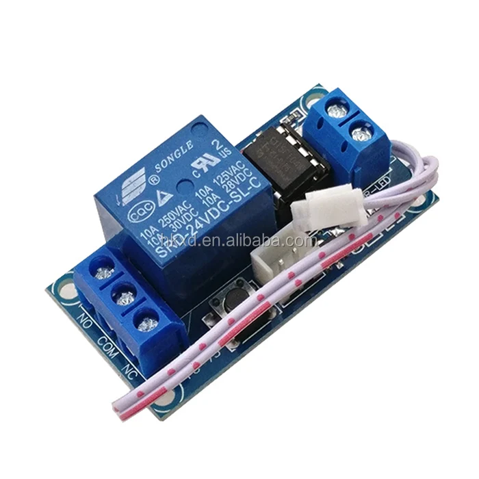 Module 5V 12V 24V Single Button Bond Bistable Relay Module One Key ...