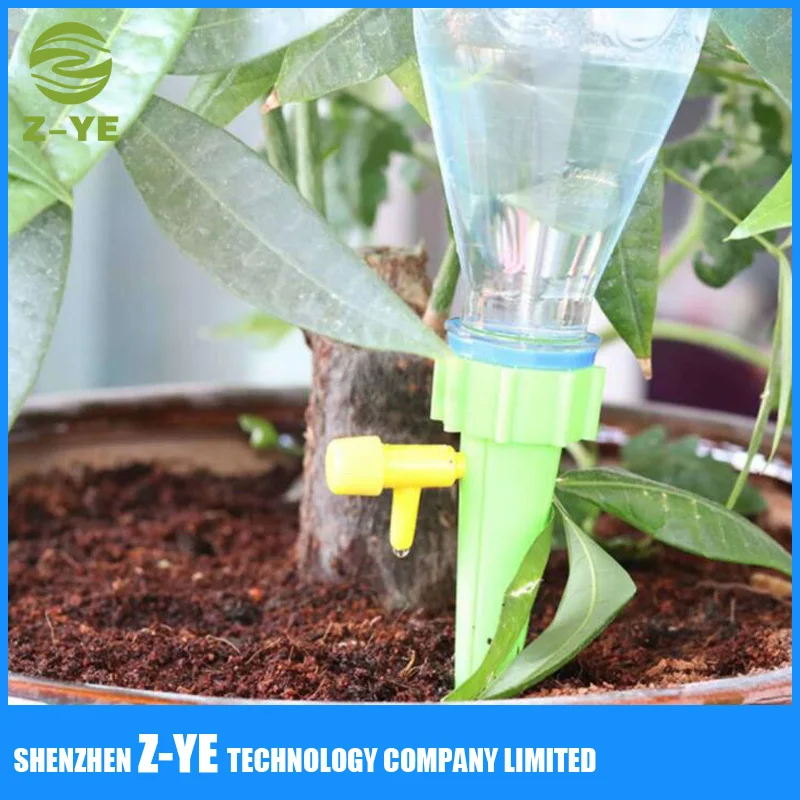 Automatic Garden Cone Watering Spike Plant Flower Waterers Bottle Irrigation BB 