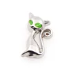 New customize cute fox zinc alloy floating charms wholesale 2018