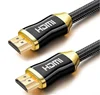 OEM High Quality round male and male Nylon mess braided 4Kx2K HDMI cable
