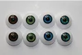 4 Pair 8pcs 22mm acrylic half round reborn doll eyes eyeball for Reborn BJD OOAK Doll