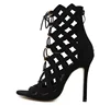 E0219A Europe and the United States bind bare high-heeled boots for lades shoes women sandals