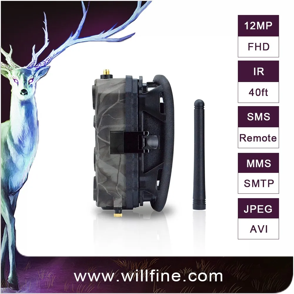 12MP 1080P 940nm wireless sms mms trail camera wholesale digital trail camera satellite game camera