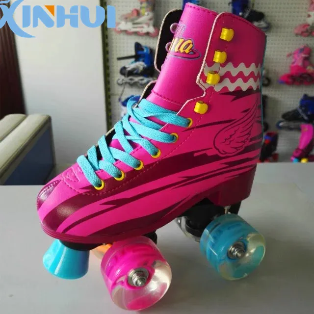 Pink Roller Skate Shoes For Kids Led 