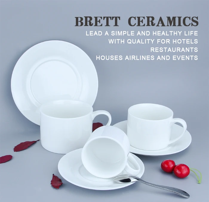 Drinkware White 150ml Ceramic Coffee Tea Cup Set