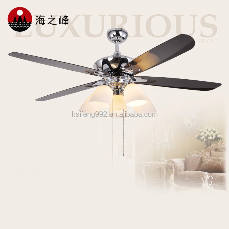 electricity 52 inch plastic blade ceiling fan light