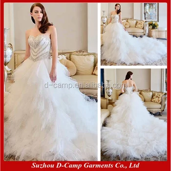 Wd26 China Custom Made Long Train Alibaba Wedding Dress 26 ...