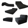 Sleeper Chair Folding Foam Bed Sized 6" Thick X 32" Wide X 70" Long, Studio Guest Foldable Chair Beds, Foam Sofa, Couch, High De