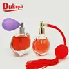 Manufacturer made oval shape 30ml perfume glass bottle with sprayer bulb