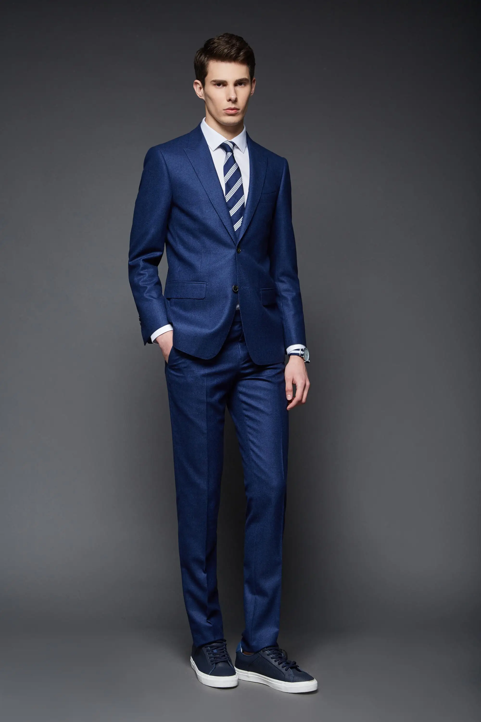 Custom Tailor Made To Measure Italian Formal Style 100 Wool Union