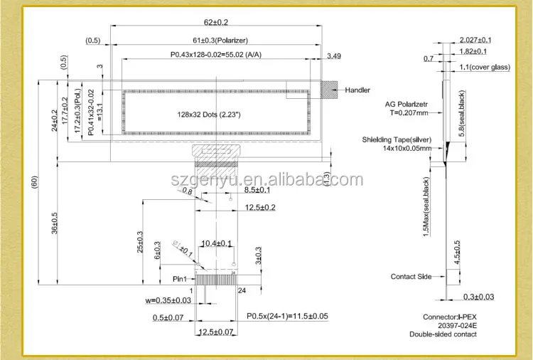 white oled light panel