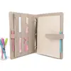 Multi-function decorative leather document file folders executive a4 custom padfolio no minimum