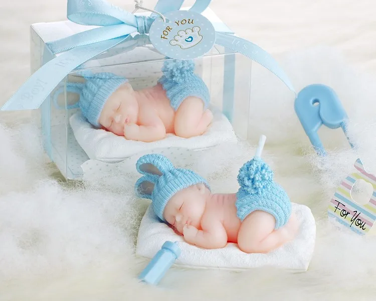 baby boy candle favors