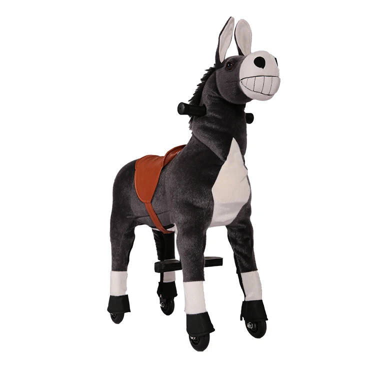 Kids Donkey Plush Rides On Toys Children Ride Pony Buy Walking Zoo