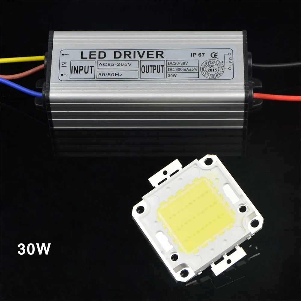 220v 110v High Power 50w Led Chip 10w 20w 30w 80w 100w Led Chip White Color For Diy Flood Light