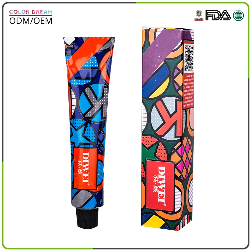 Natural Argan Oil Ammonia Free Permanent Colorful Hair Dye With Popular Colors