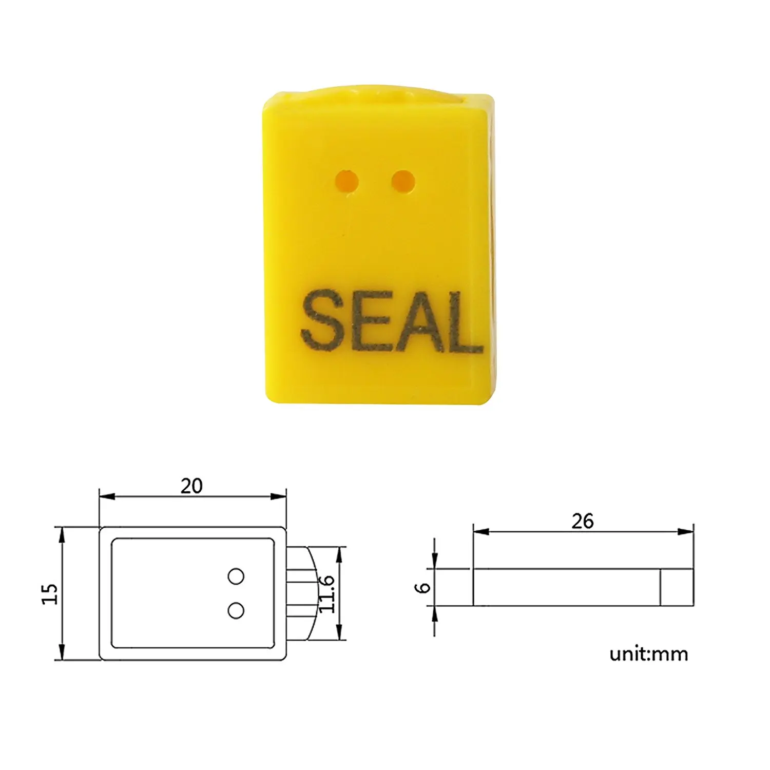 Get Quotations · Tengxin Meter Seal Gas Meter Lock Seals Electric Container  Meter Seal Electric Meter Security Seals(