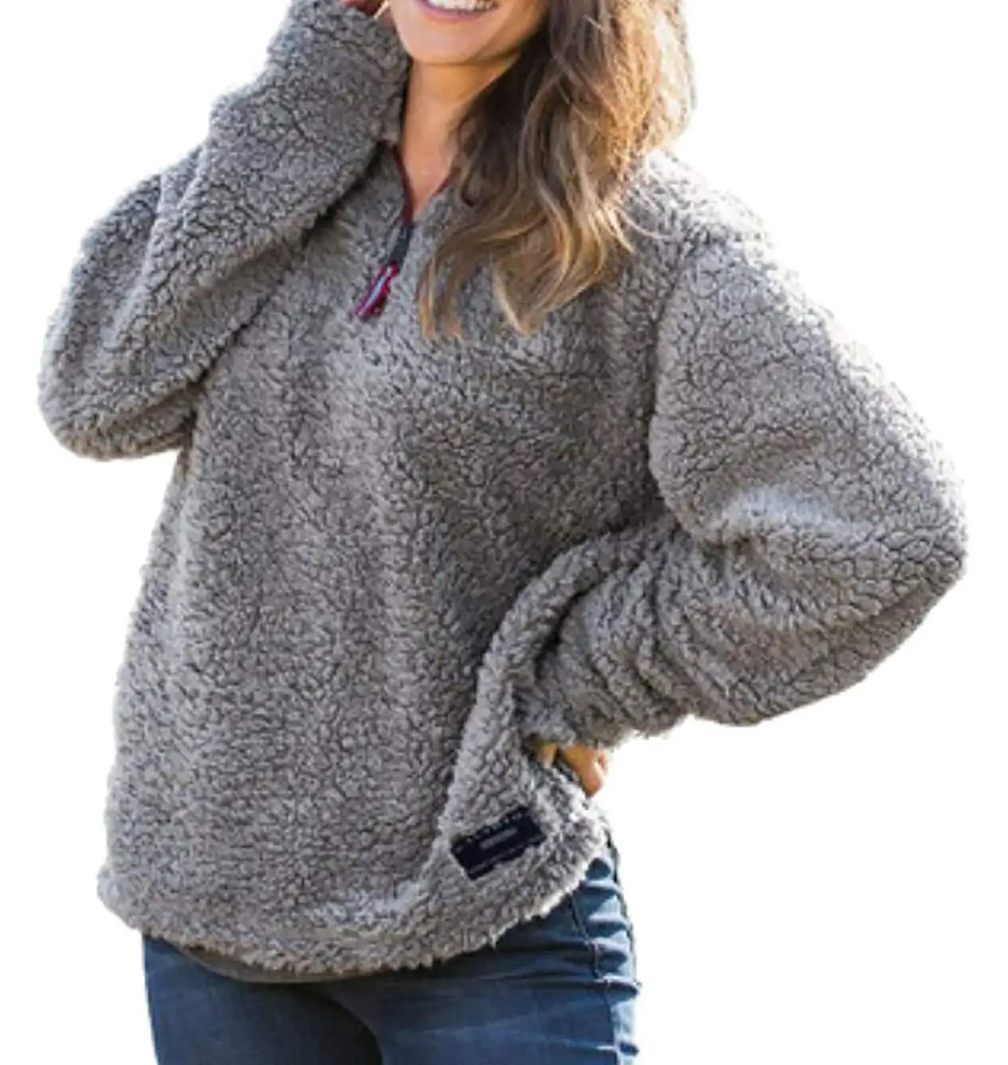 plain quarter zip sweatshirt