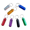 Oempromo mini metal pill holder case box keychain