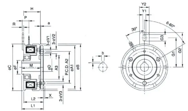 Taiwan Brand Electromagnetic Clutch For Lathe