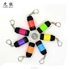 USB charging fashionable design various colors Plastic flashlight torch keychain flashlight HL-8019