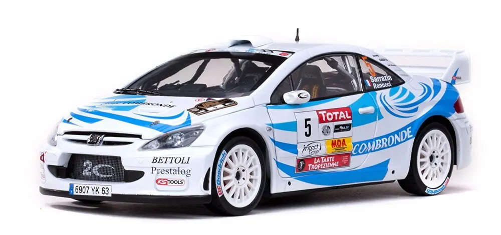 Peugeot 307 WRC #5 S.Sarrazin/J.Renucci 2nd Rallye du Var 2011 1/18 Limited Edition 1 of 559 Produced Worldwide by Sunstar 4699