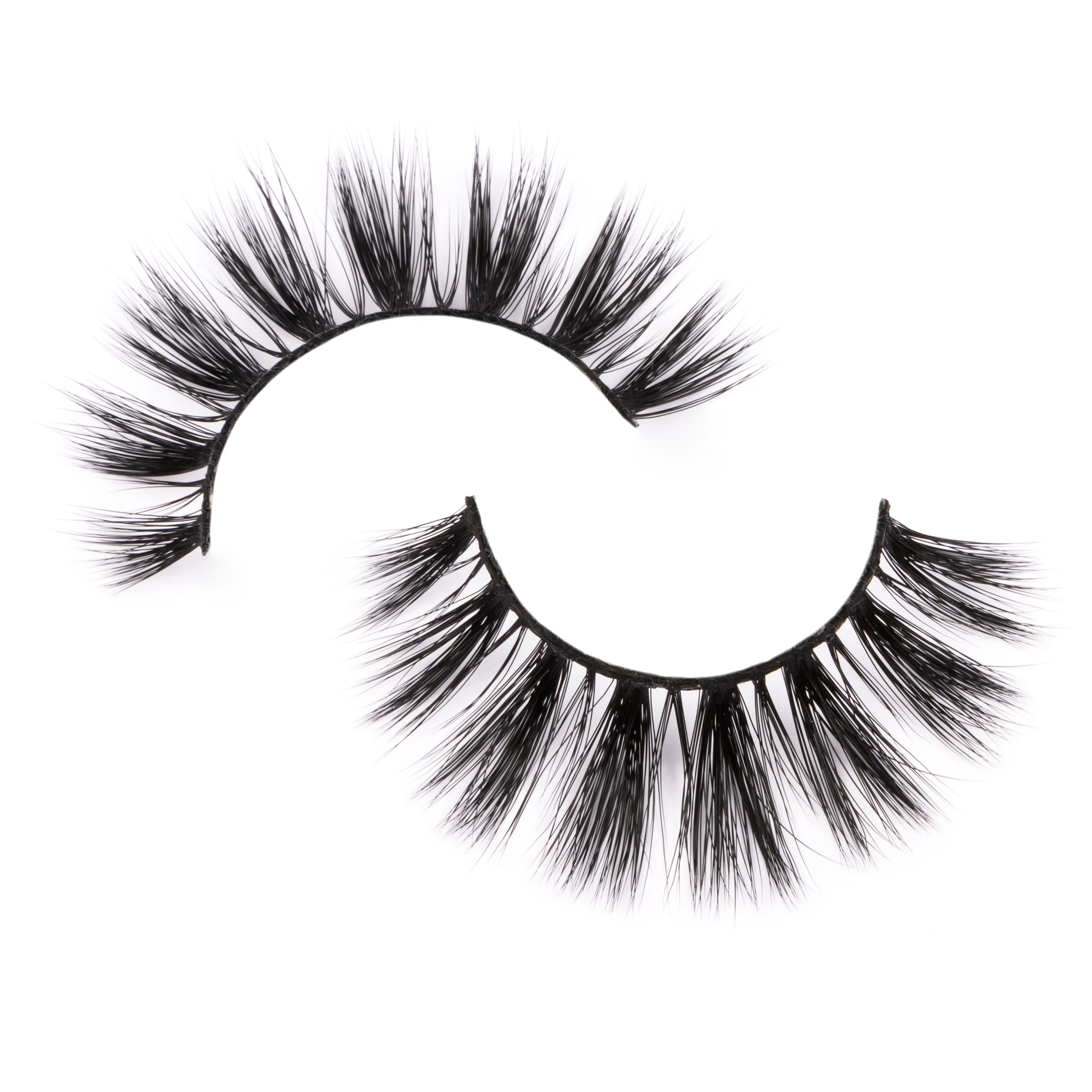 Flat Ellipse Lashes Matte Faux Mink False Eyelashes Supplies Individual ...