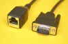 Communication cable, 6-pin RJ45 connector to 15-pin high density connector, 3-wire, RS-485, 26AWG, 2.0 meter (6.6 ft.) length