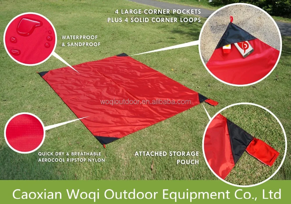 Woqi Nylon Mini Pocket Blanket / Camping Blanket/camping Mat Picnic