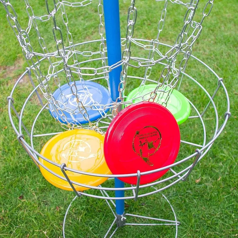 Portable Heavy Duty Hole Practice 24chain Portable Disc Golf Basket