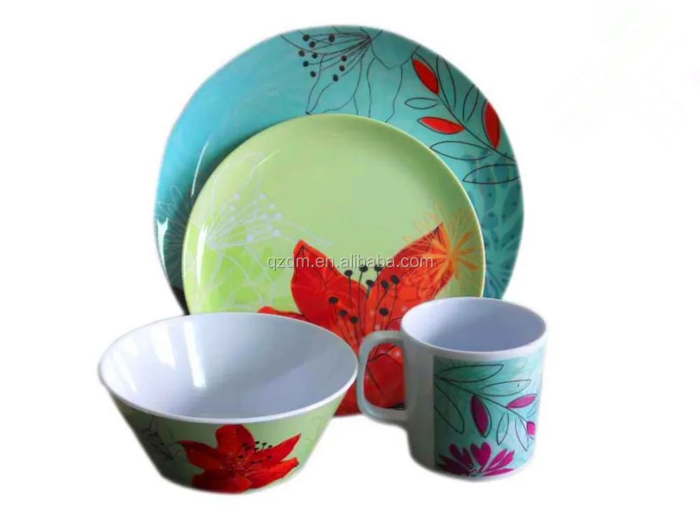 4pcs Melamine Dinner Set Top Grade