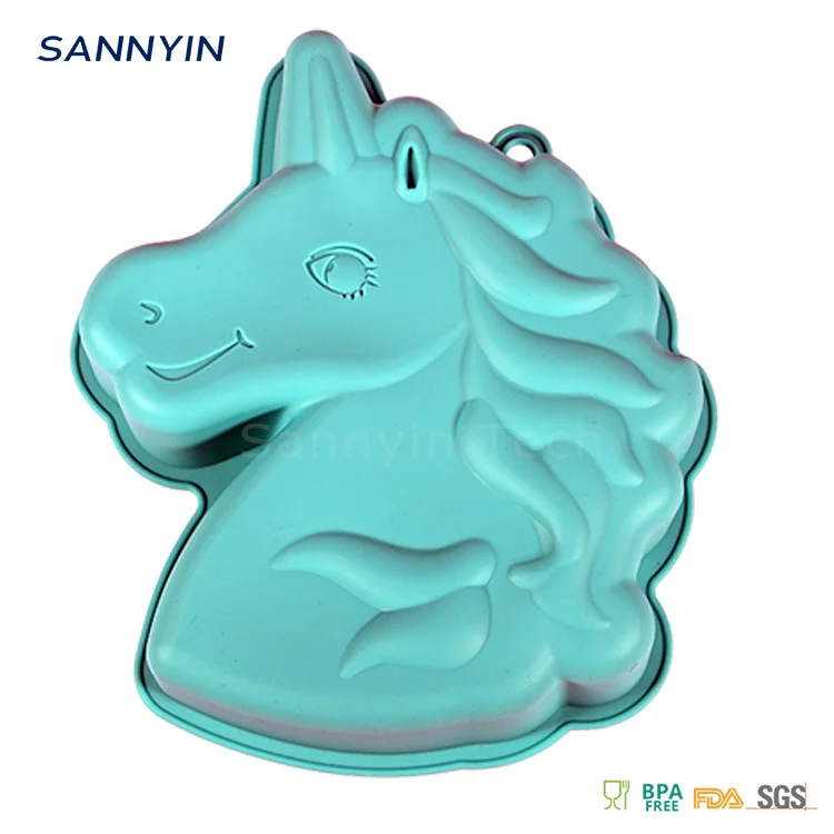  green unicorn mold