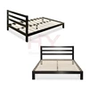 Mattress Foundation / Wooden Slat Support / with Headboard Modern Studio 10 Inch Platform 2000H Metal Bed Frame