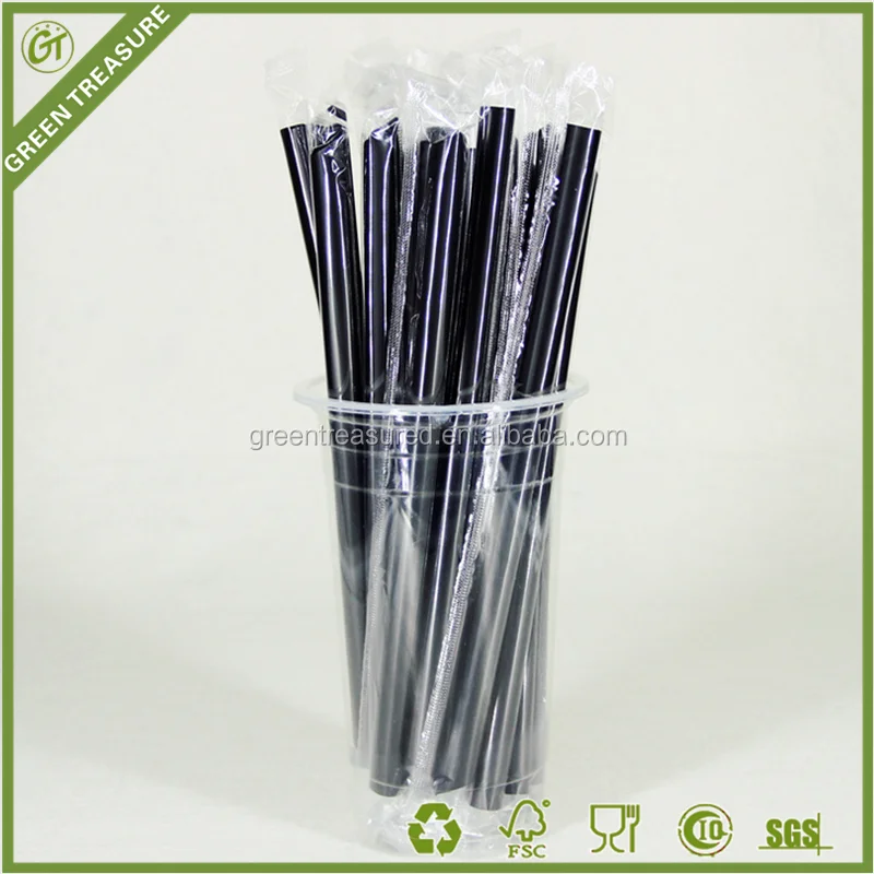 Luxury Plastic Straw,Ecofriendly Black Drinking Straw 2016 Wholesale