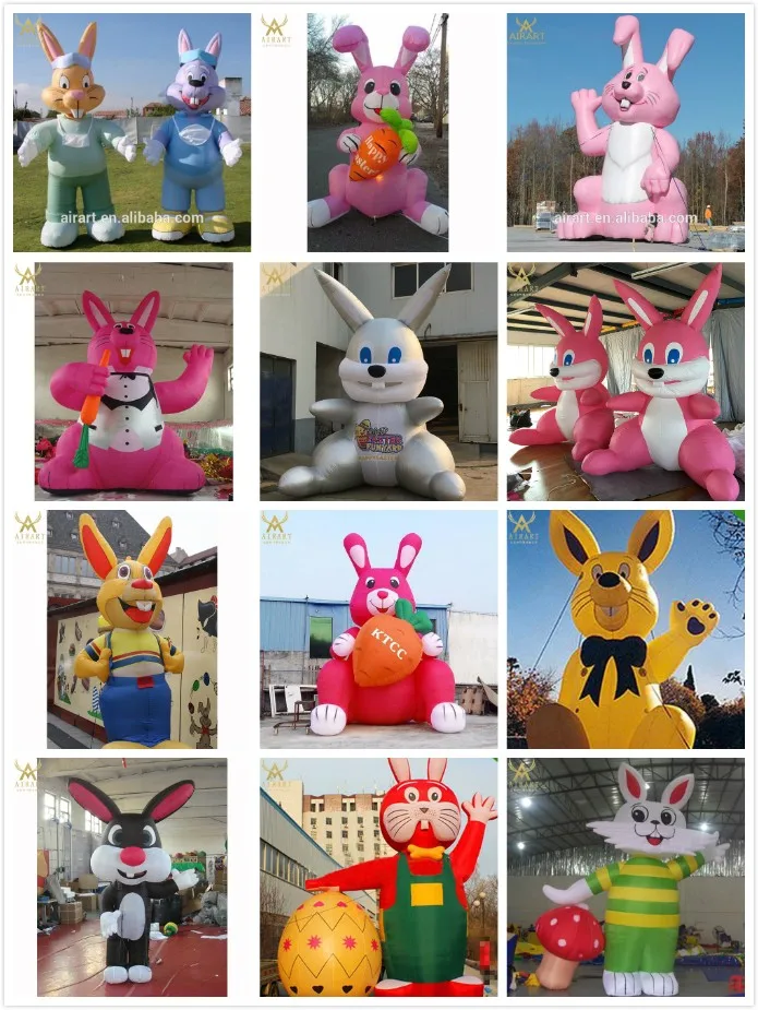 Giant Inflatable Rabbit 3m Cartoon 10ft/15ft/25ft Bunny Replice - Buy ...