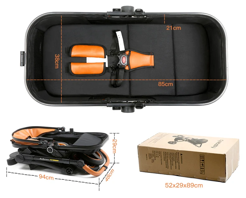 Luxury Baby Stroller 3 in 1 With Car Seat High Landscape Pram For Newborns Travel System Baby Trolley Walker Foldable Carriage