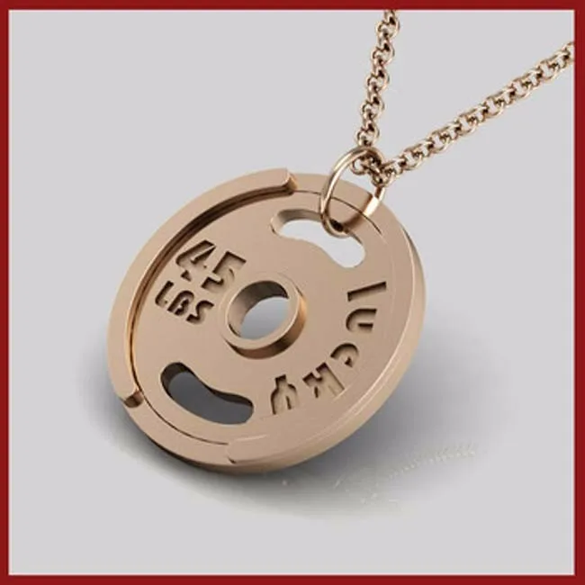 custom weight plate necklace