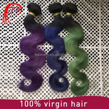 Hallowmas Essential Crazy Color Any Style Any Length Ombre Hair