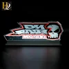 high quality adaptor power supply engraving and screen printing the logo acrylic LED edge lit logo sign with aluminum base