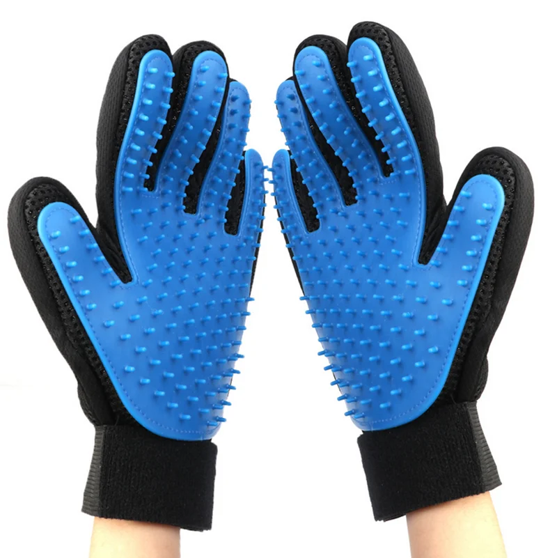 silicone pet grooming glove