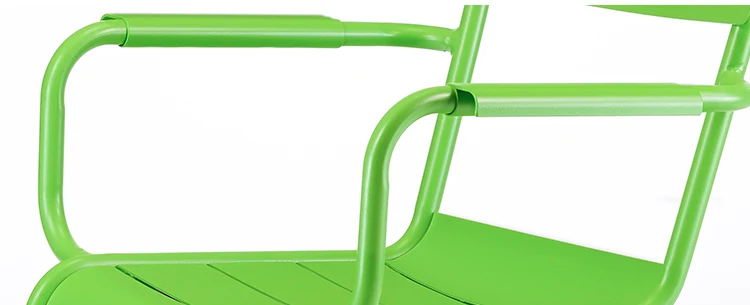 Hot Selling Durable Stable Aluminum Dining  With Arm coffee chair
