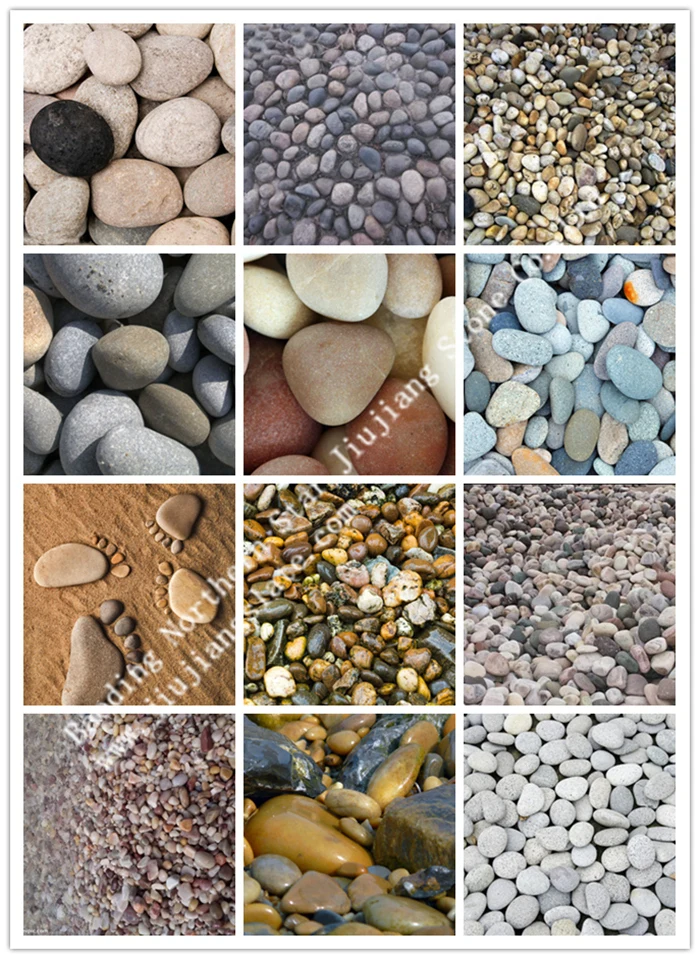 tumbled round landscaping garden colourful pebbles